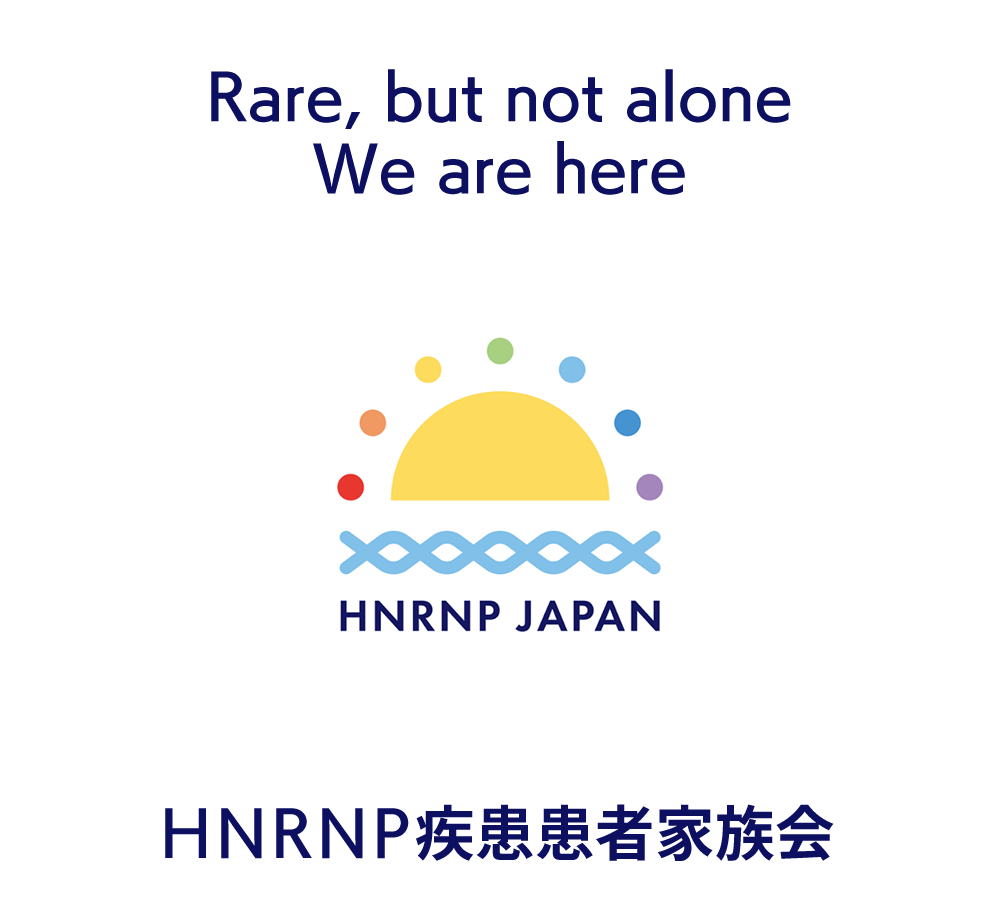 Rare, But not alone We are here　HNRNP JAPAN